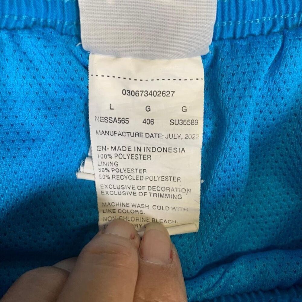 Nike Men's Size Large Blue Swim Trunks Board Shorts Athletic Fit - Picture 7 of 9